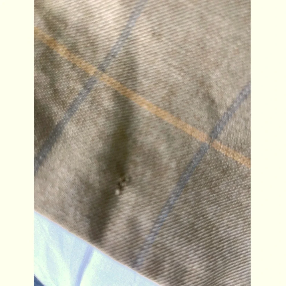 Ermenegildo Zegna Silk‎ & Wool Plaid Blazer Sport Coat Jacket Light Brown 44L
